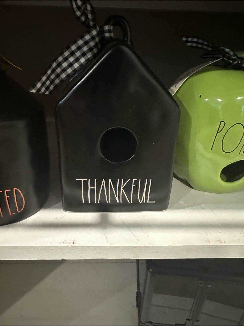 Rae Dunn Thankful birdhouse